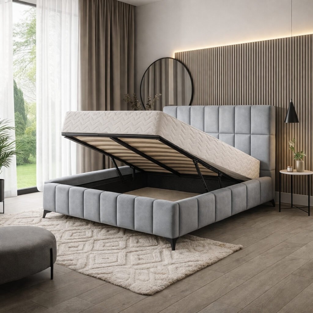 Lift up storage beds