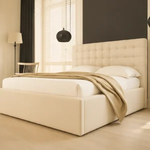 Washington Cube Modern Ottoman Upholstered Storage Bed Frame