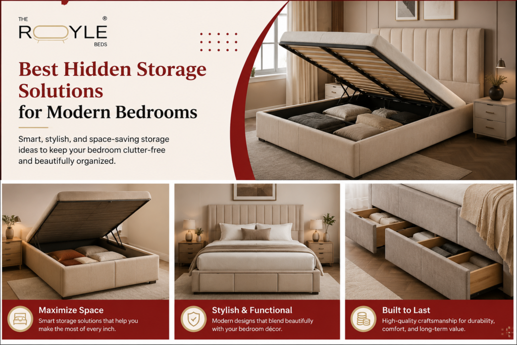 Best Hidden Storage Solutions for Modern Bedrooms